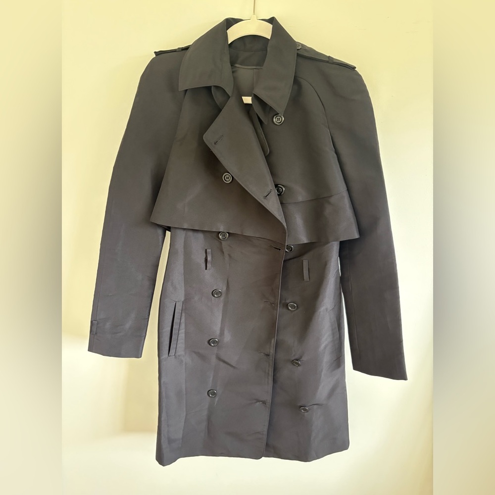 Zac Posen 100% Silk Trench Coat - Picture 3 of 9